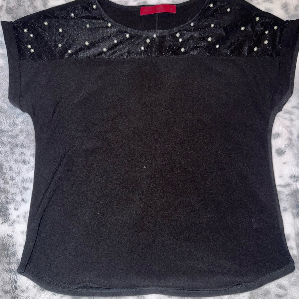 Love Scarlett Black Embellished Women's Top